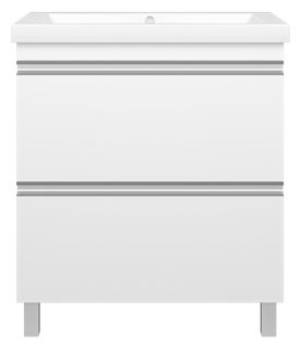 Напольная тумба под раковину Misty Ингрид 75см белый